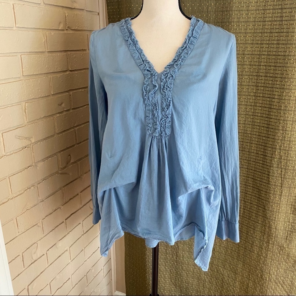 Sundance Lagenlook Balloon Pleat Top Ruffles S